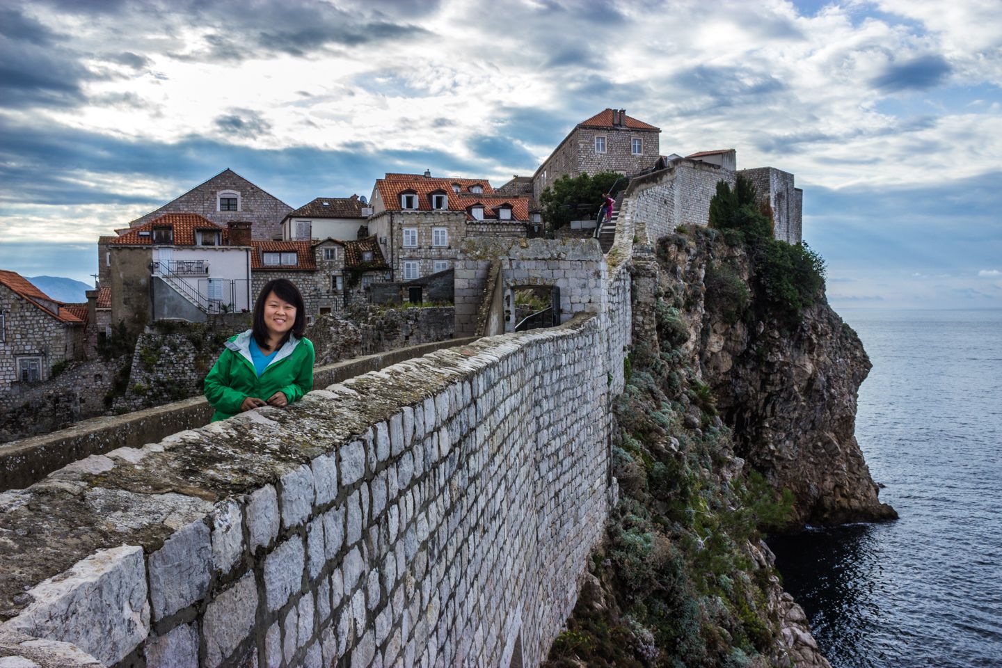 Julie at the Dubrovnik City Walls, Dubrovnik, Croatia