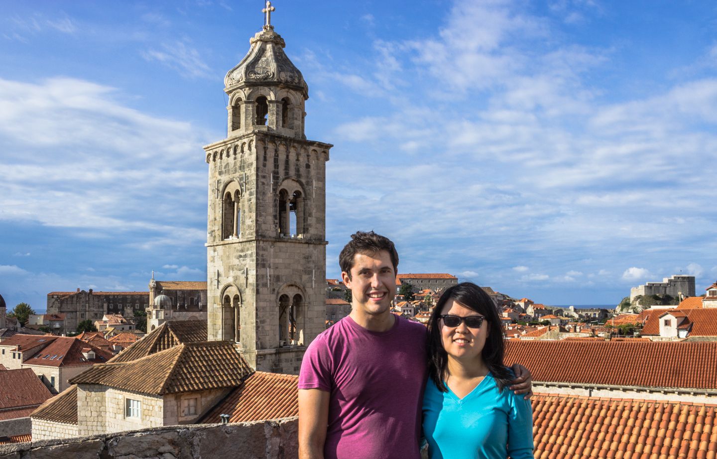 Julie and Carlos in Dubrovnik, Croatia