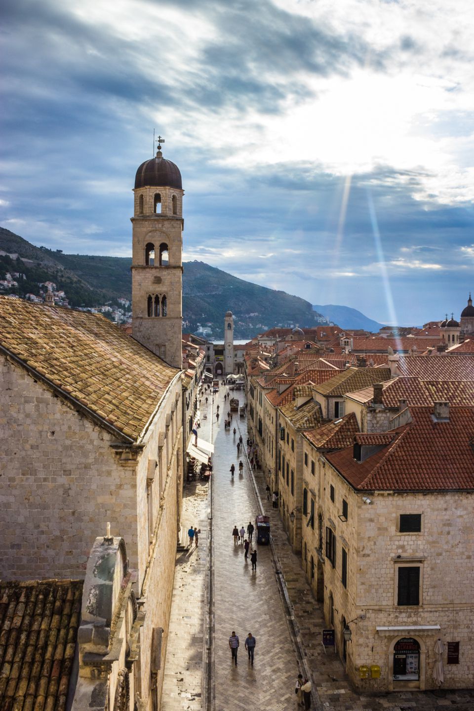 View of Stradun, Dubrovnik, Croatia