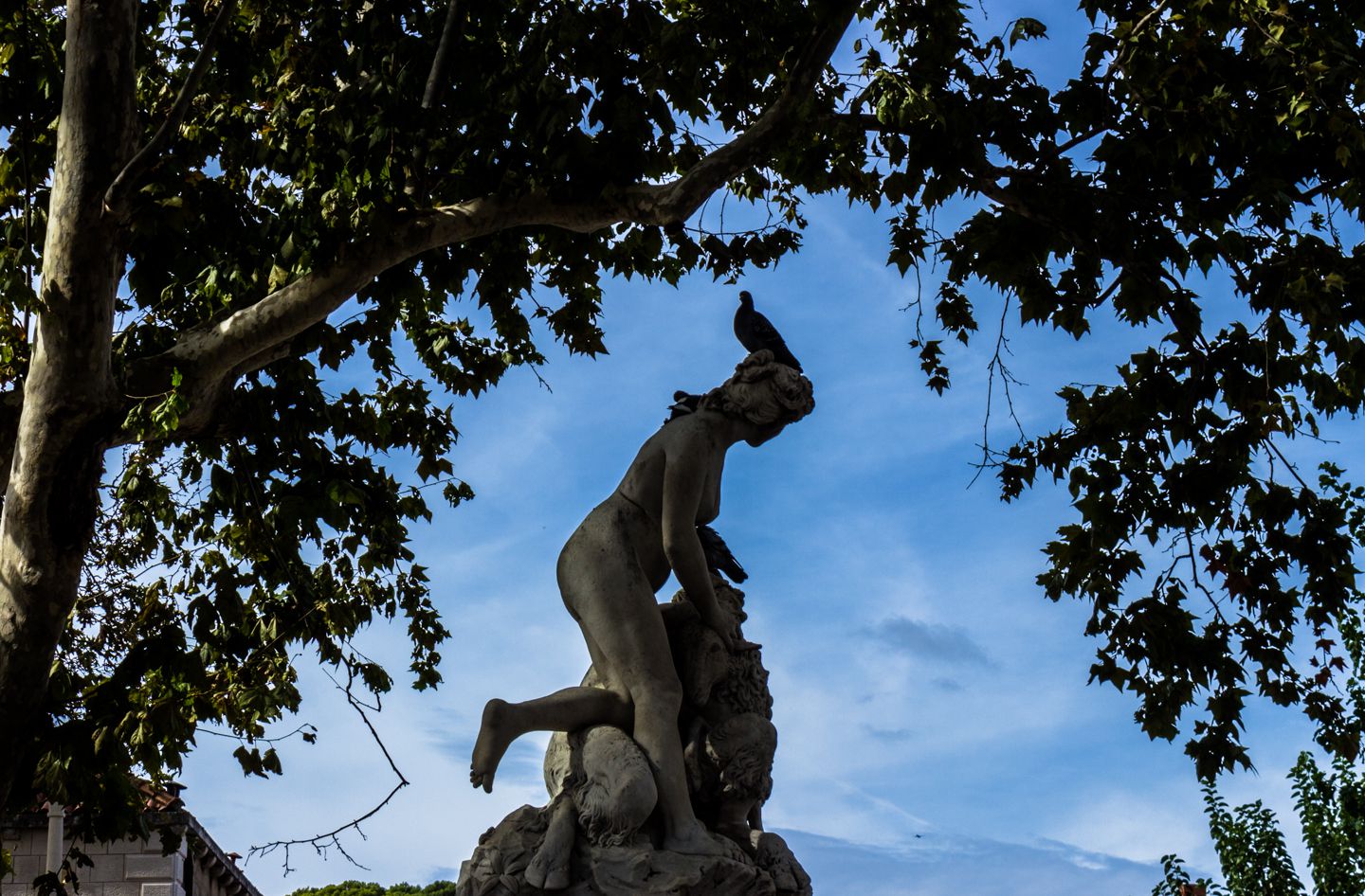 Statue outside Pile Gate, Dubrovnik, Croatia