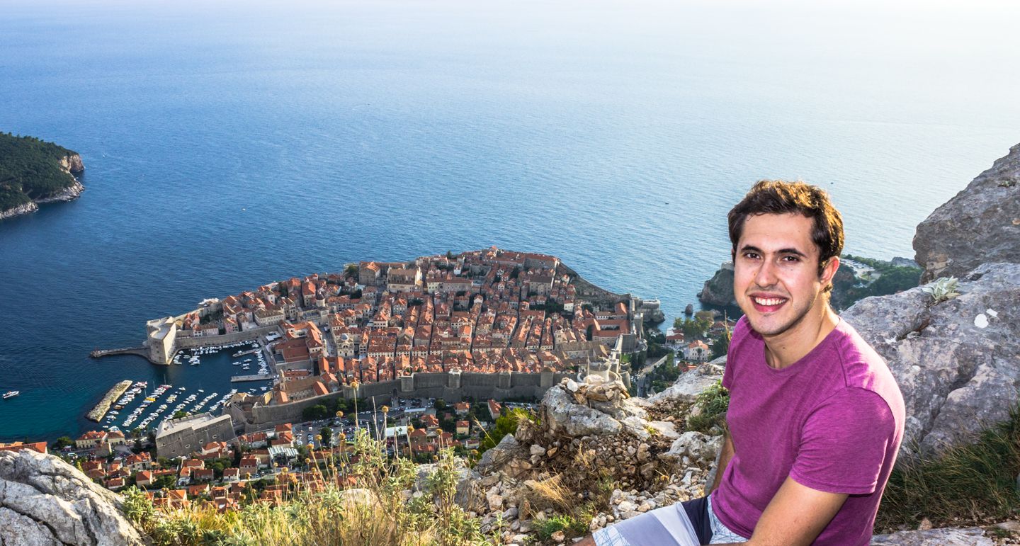 Carlos and Dubrovnik walled city, Dubrovnik, Croatia