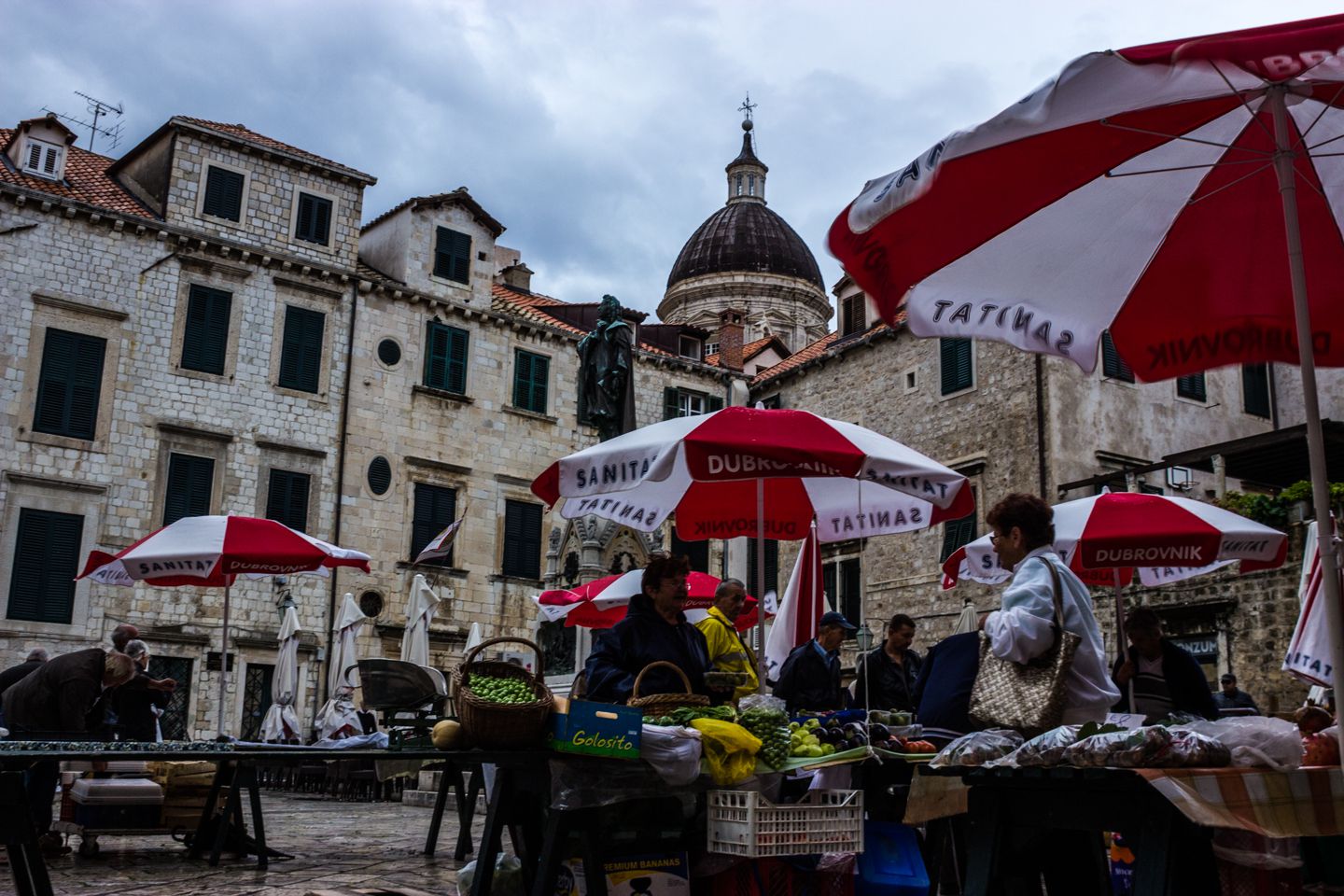 Local market in Dubrovnik, Croatia