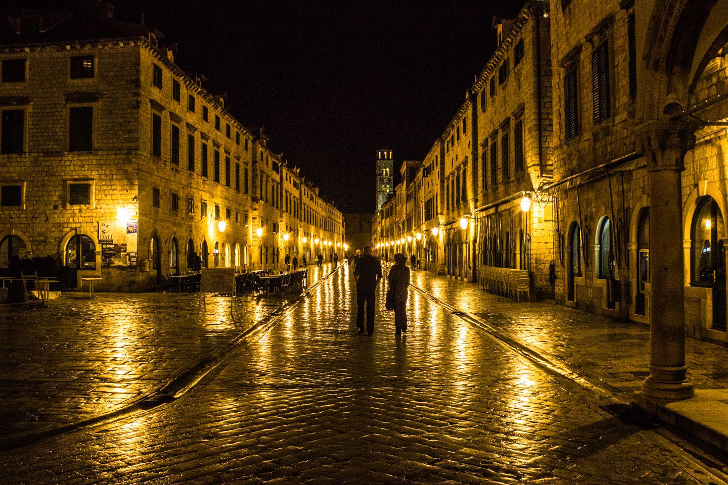 Stradun at night, Dubrovnik, Croatia