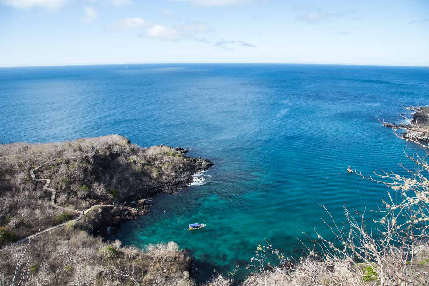 Overlook view from Frigate Hill (Tijeretas), San Cristóbal, Galápagos Islands, Ecuador
