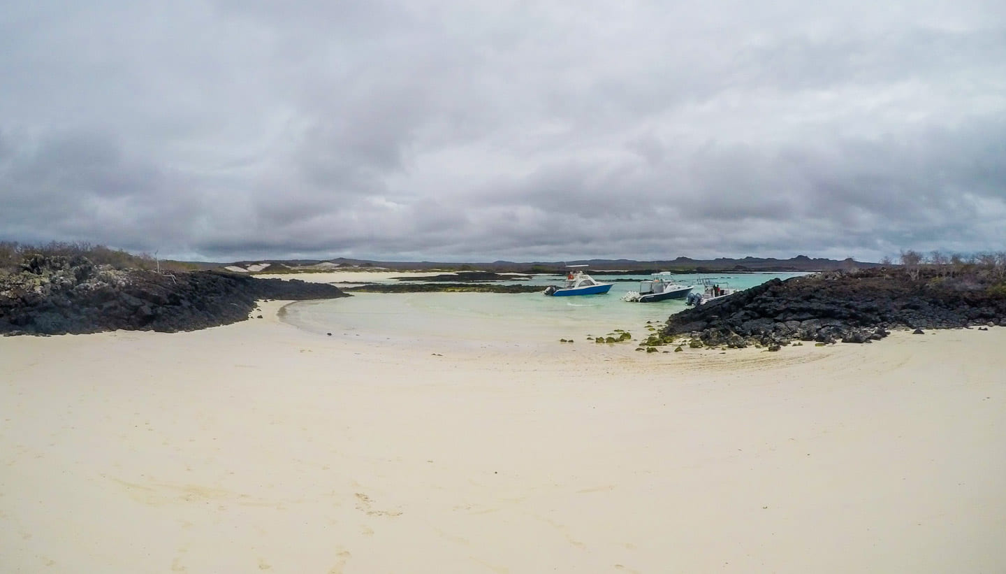 View of Playa Rosa Blanca, San Cristóbal, Galápagos Islands, Ecuador