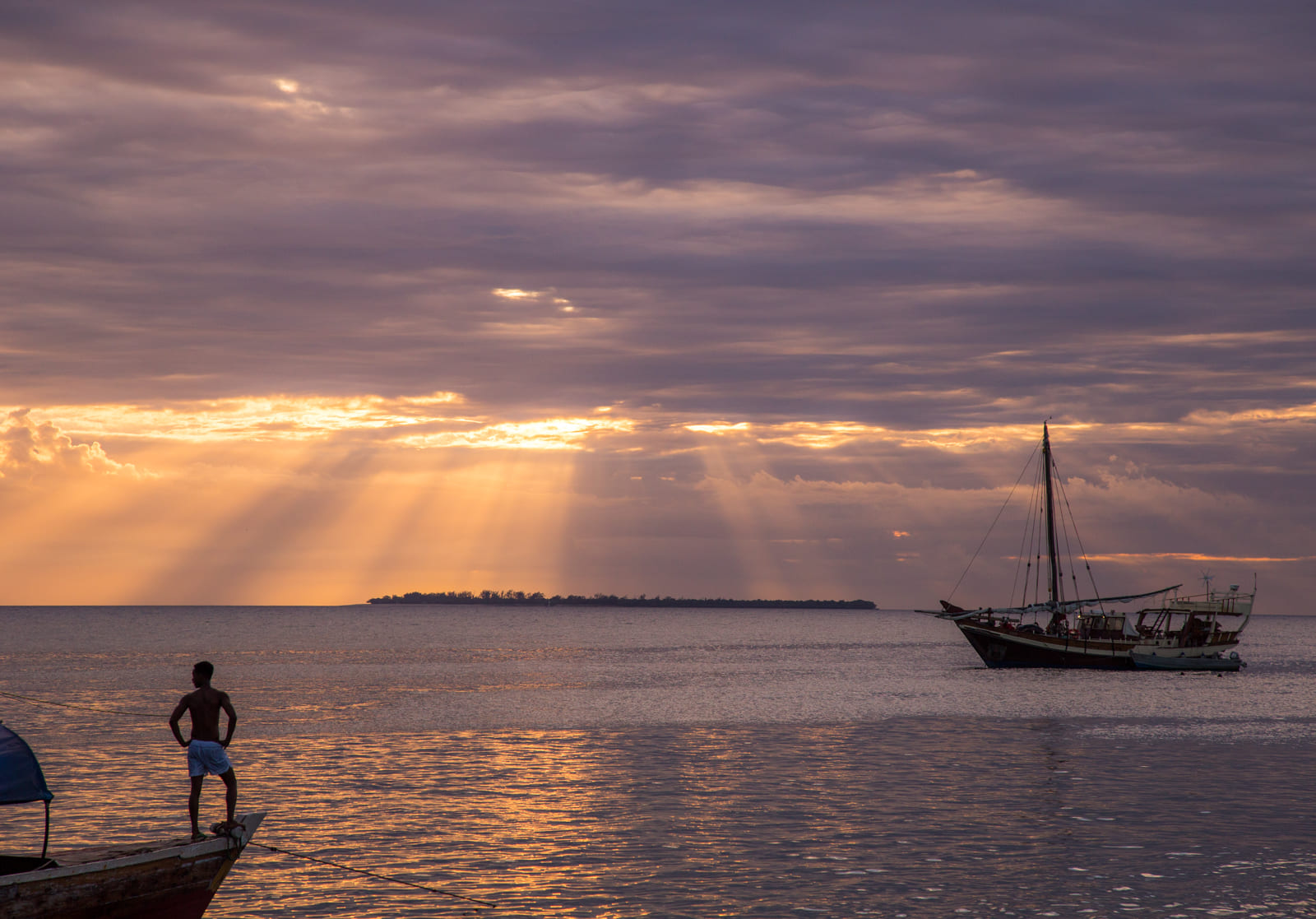 Sunset over the Indian Ocean, Zanzibar