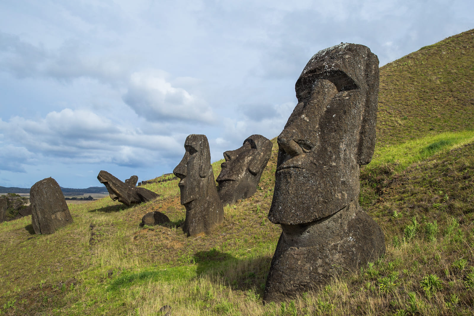 Moai at Rano Raraku, Easter Island