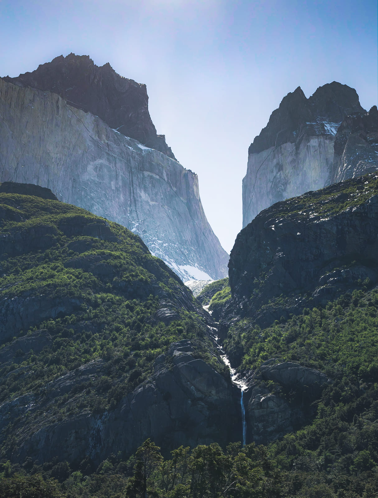 View of the Cuernos, Torres del Paine.