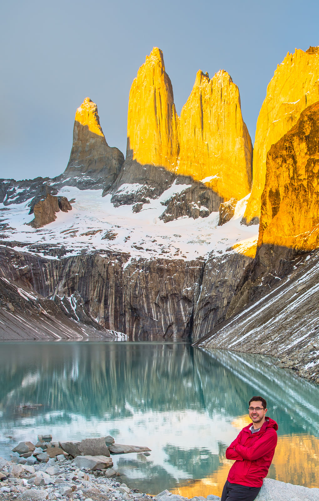 Carlos at Mirador Base Torres, Torres del Paine.