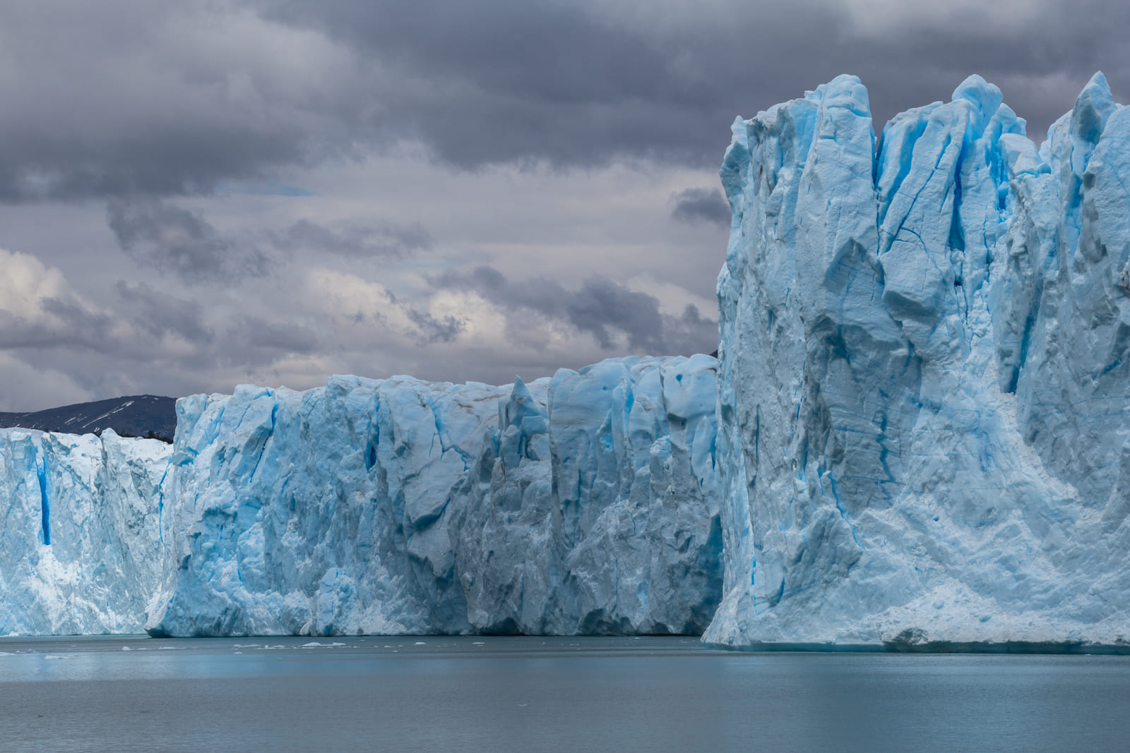 Walls of Perito Moreno Glacier, Los Glaciares, Argentina.