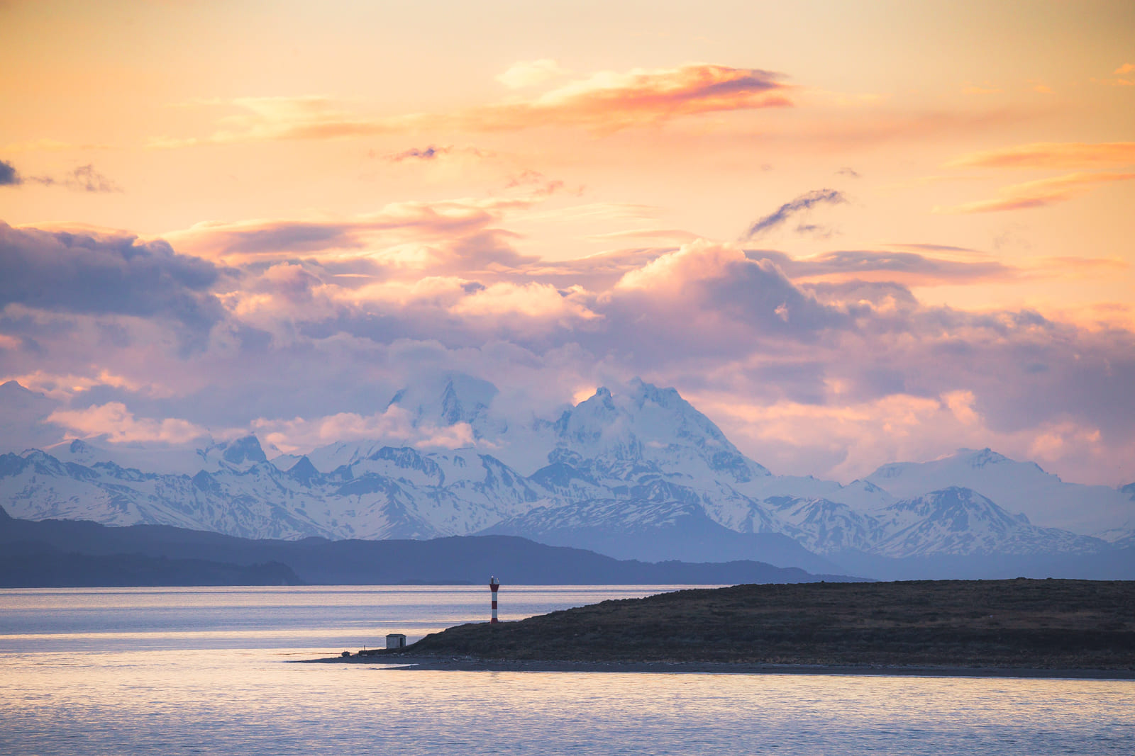 Sunset on the Beagle Channel, Ushuaia, Argentina