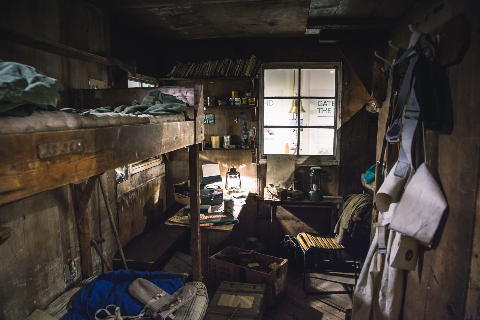 Antarctica hut in the museum, Stanley, Falklands