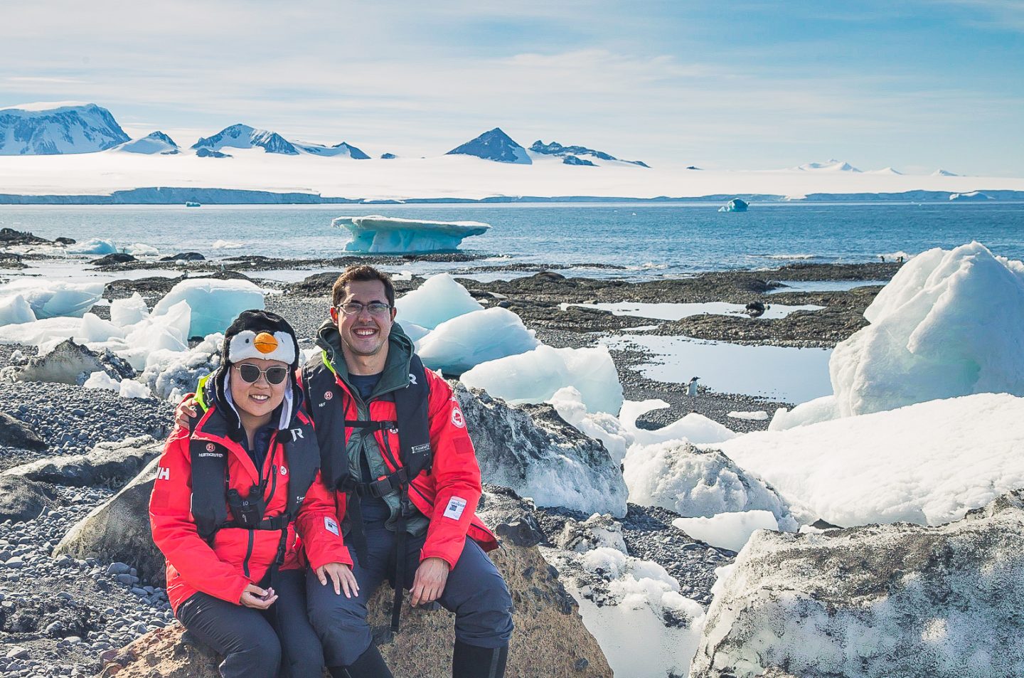 Julie & Carlos at Brown Bluff, Antarctica