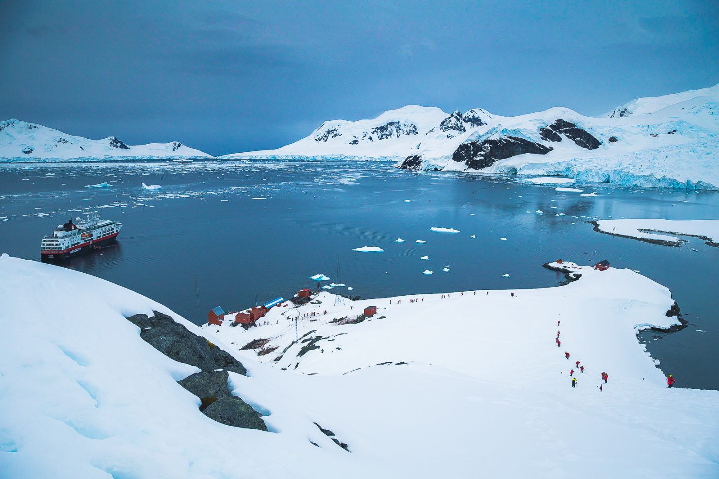 Overlooking Paradise Harbor, Antarctica