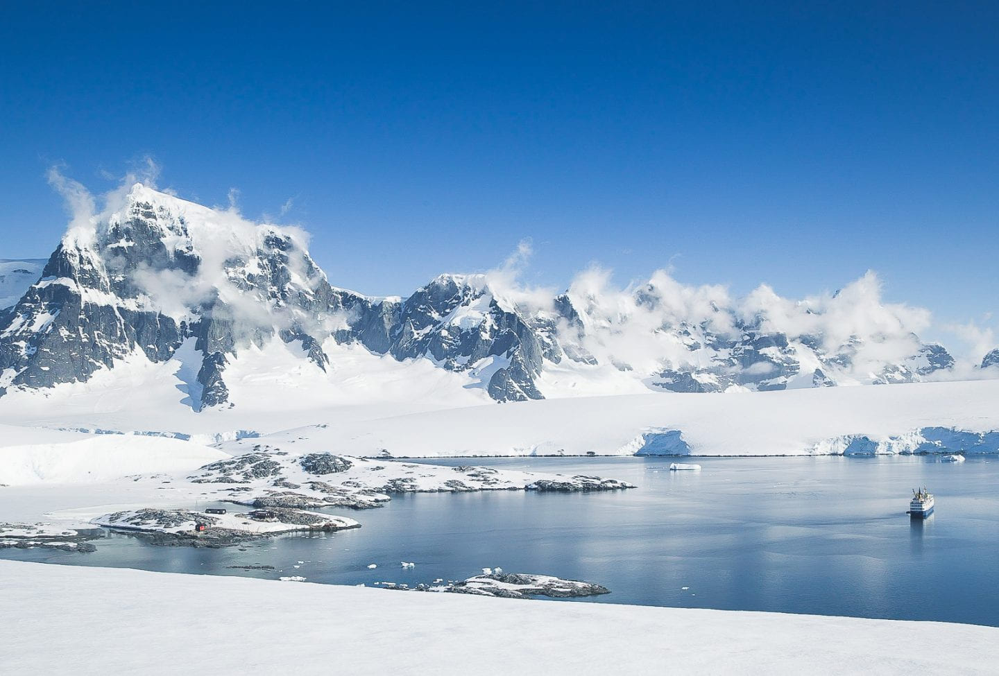 Overlooking Port Lockroy, Antarctica
