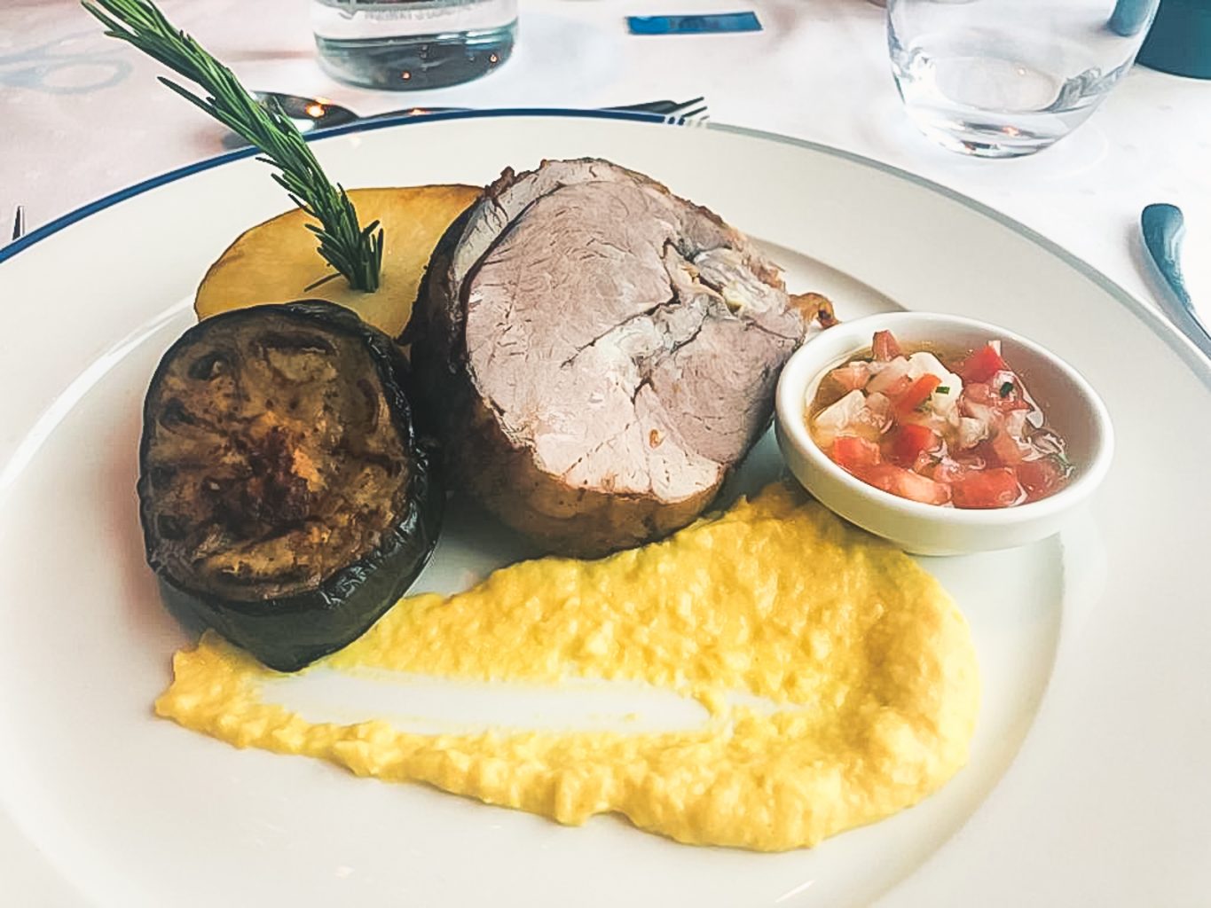 Food served at the MS Fram