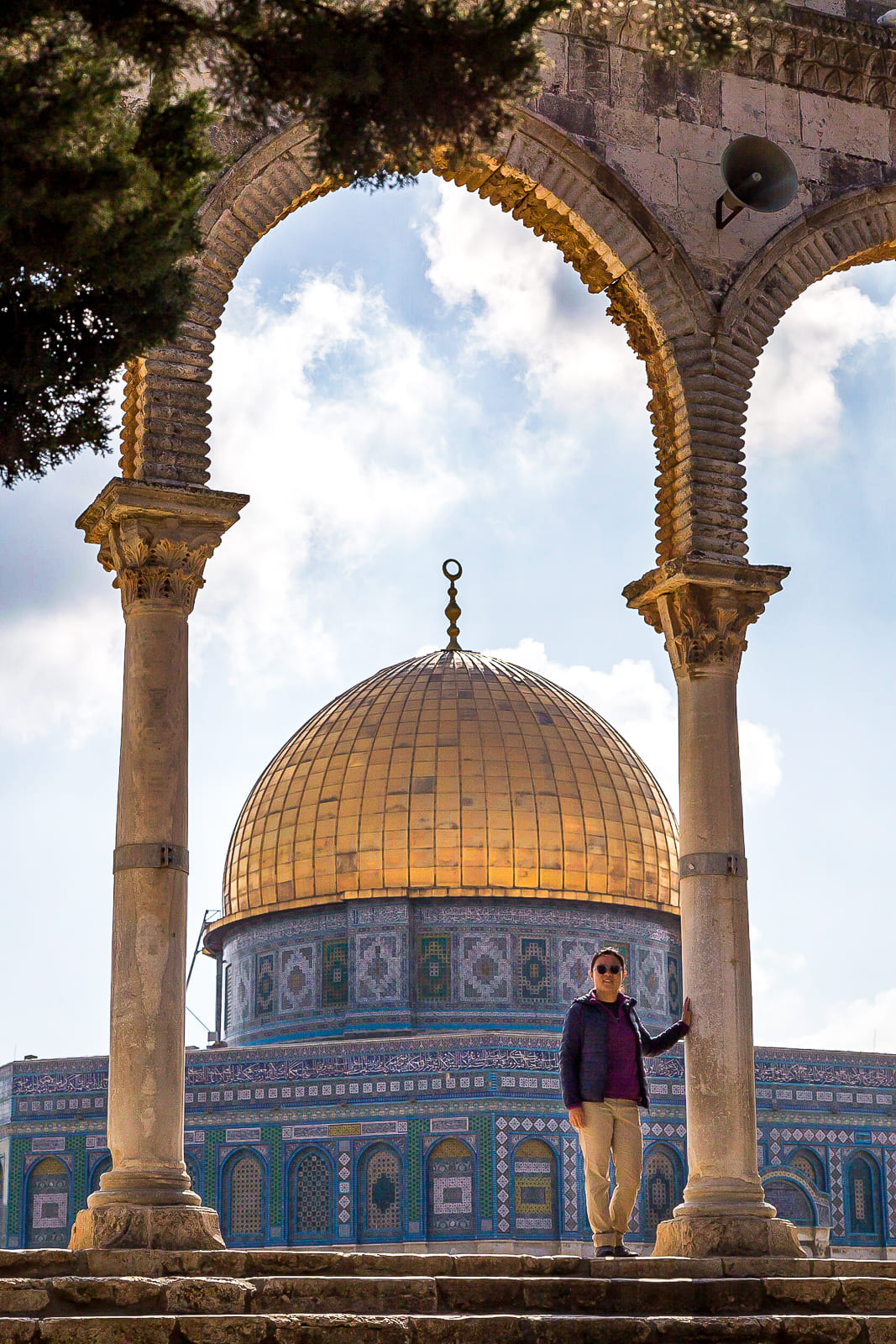 Julie at Temple Mount, Jerusalem