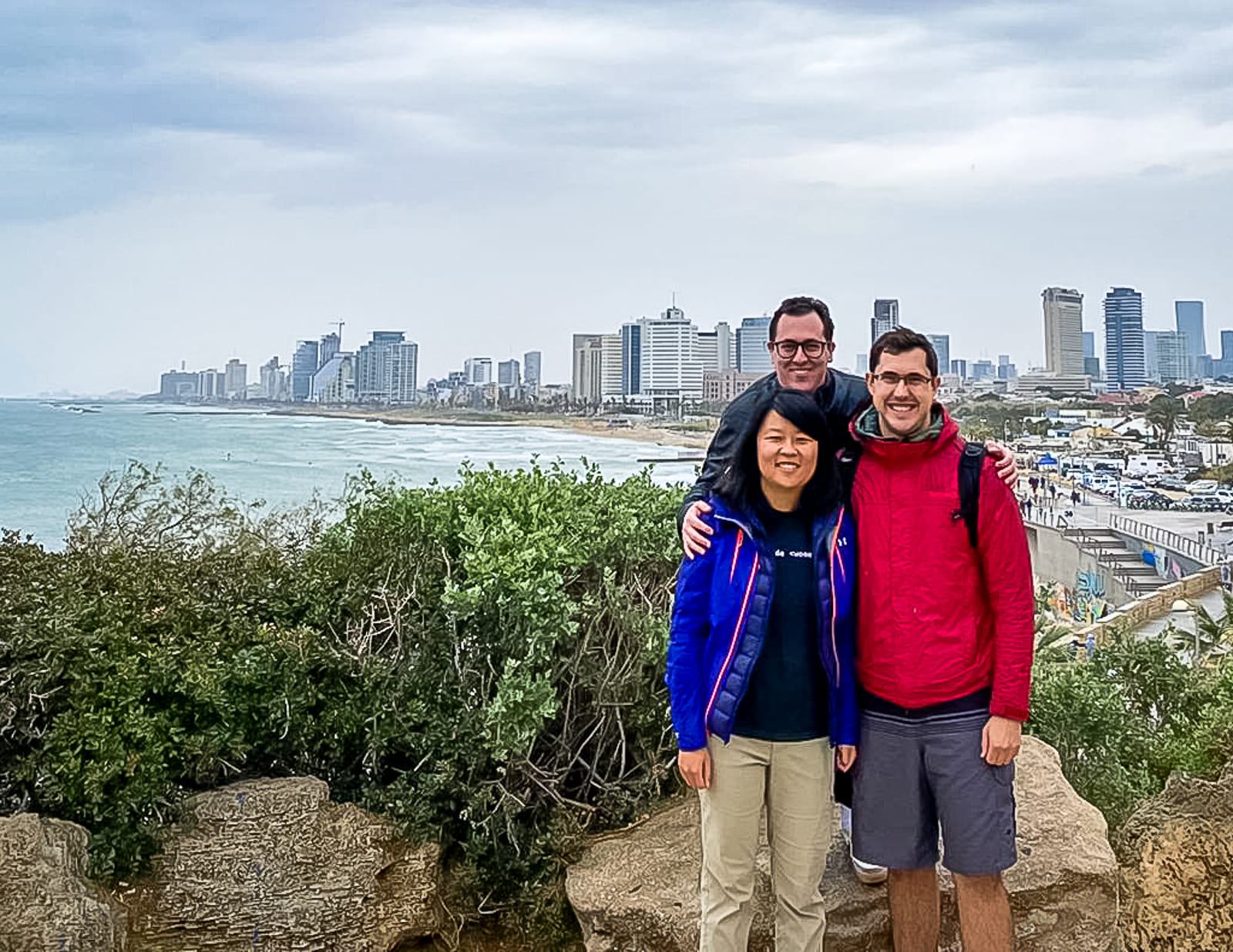 Meeting our friend Ari in Tel Aviv, Israel