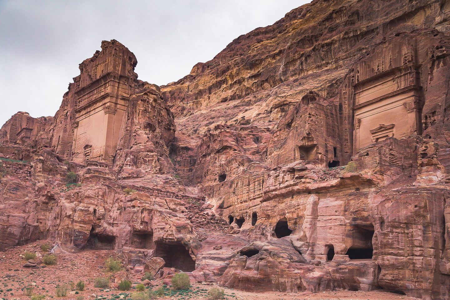 View of the Streets of the Facades, Petra, Jordan