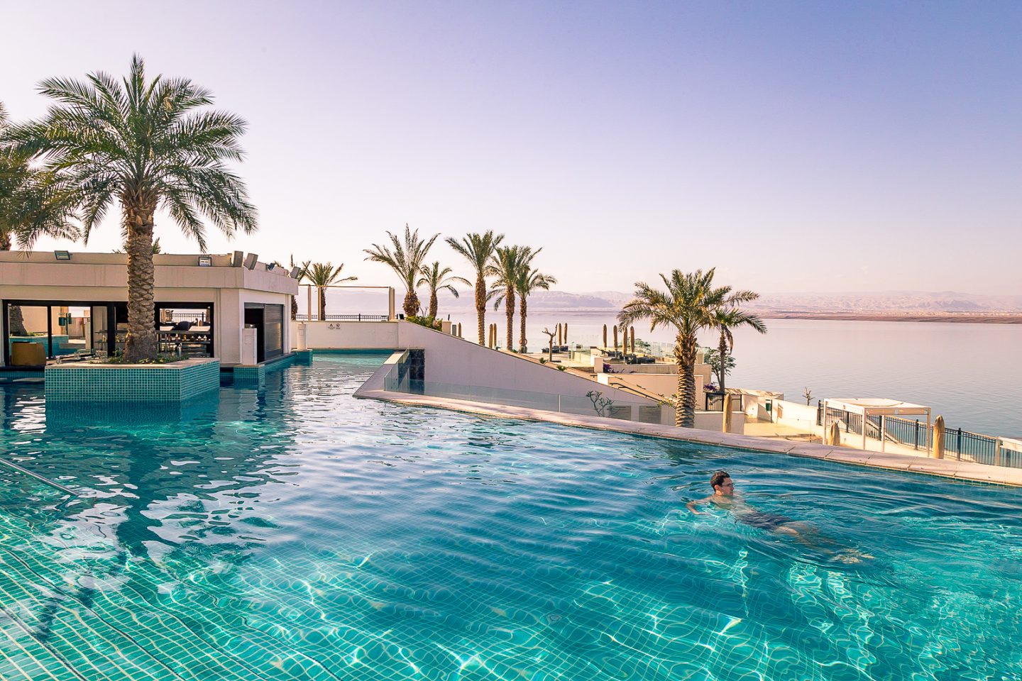 Relaxing by the Dead Sea, Jordan