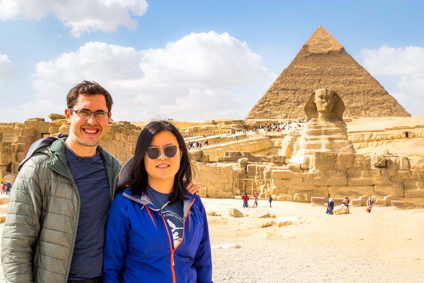 Julie & Carlos at the Giza Necropolis, Giza