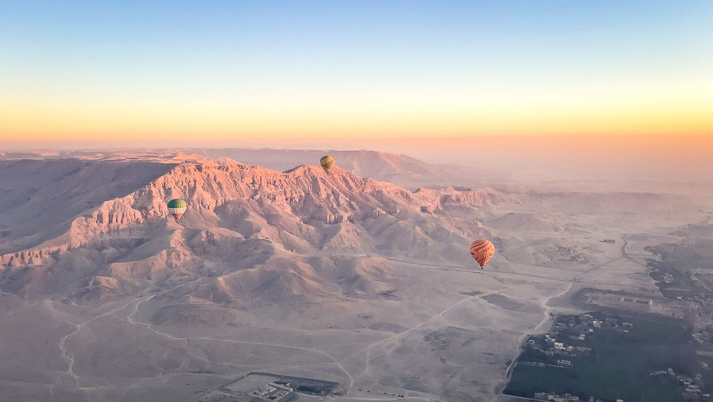 Overlooking the desert in Luxor