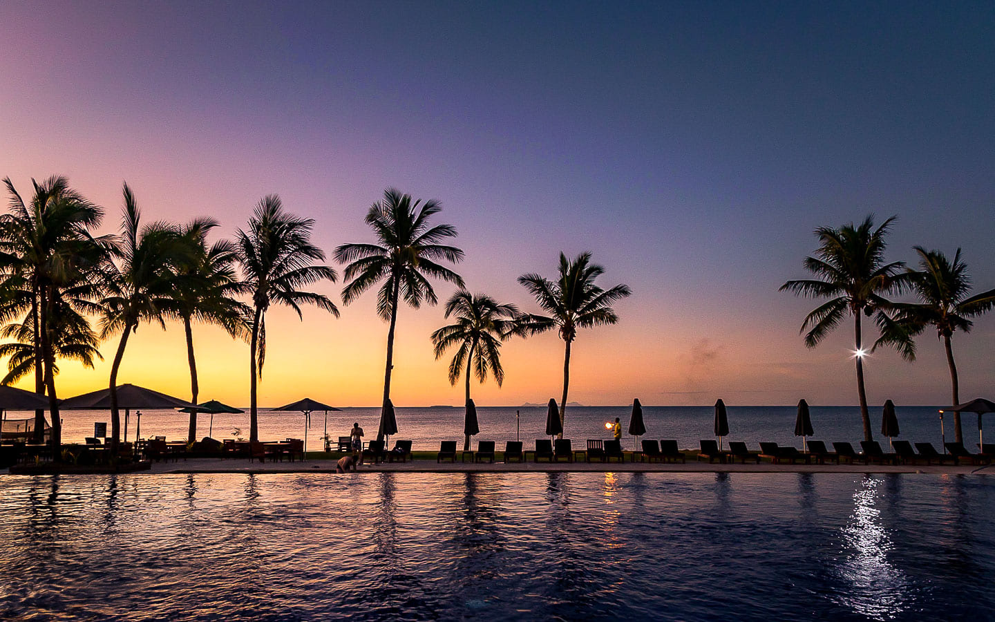 Sunset in Fiji