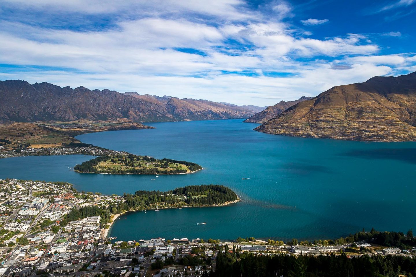 View from the Queenstown Gondola, South Island, New Zealand