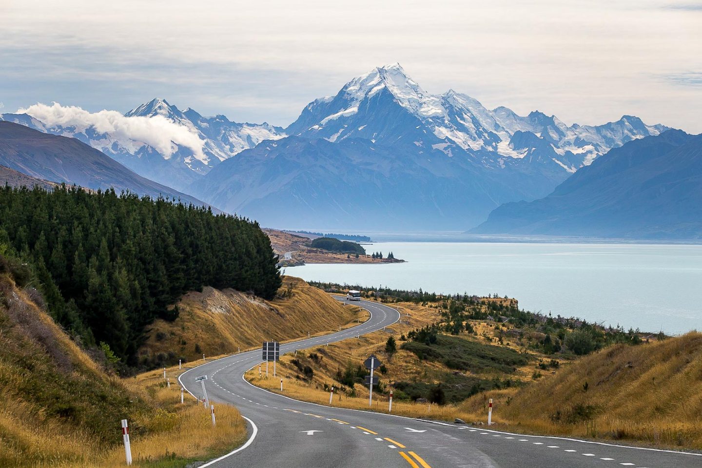 View of Mt. Cook from Peter's Lookout, South Island, New Zealand