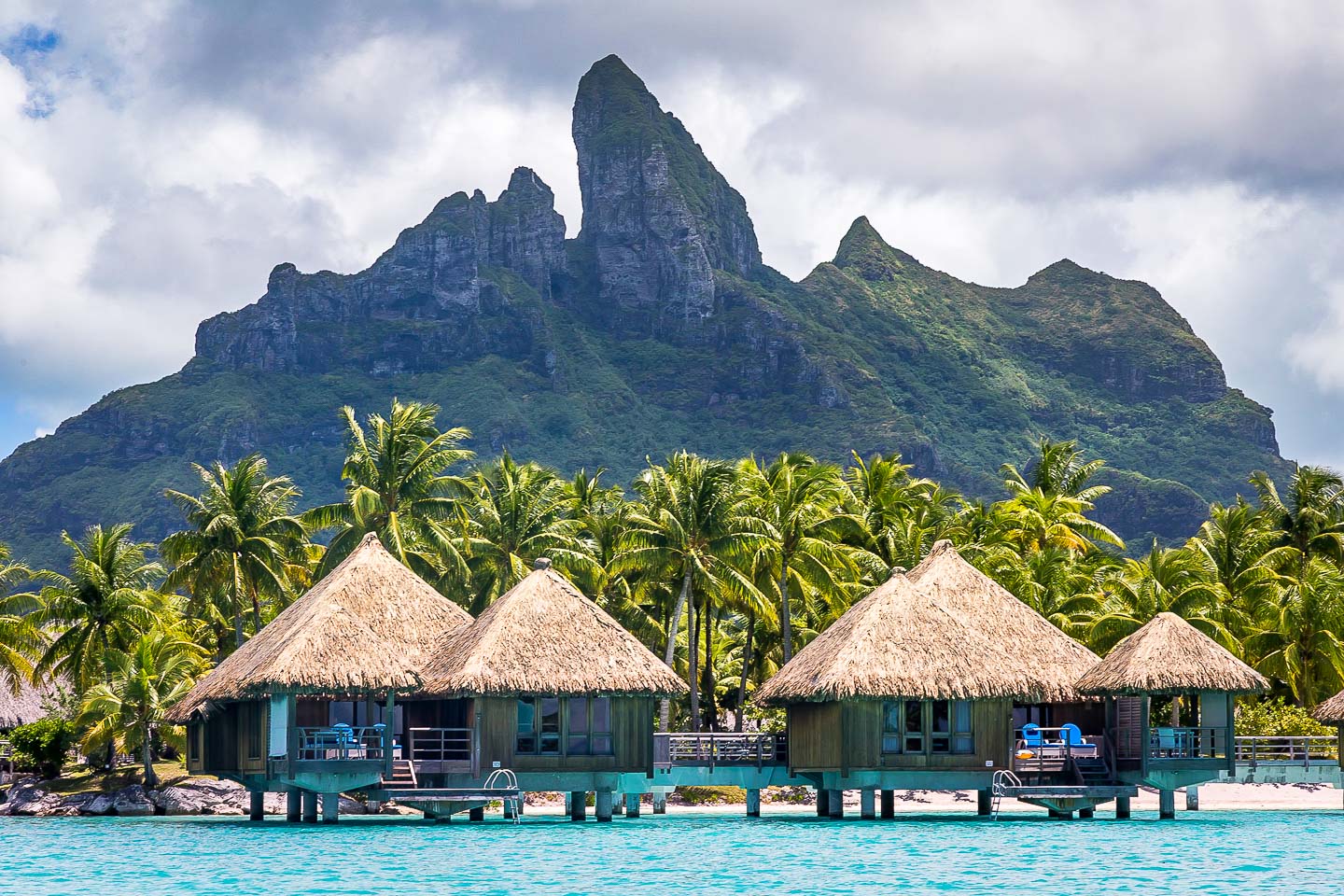 Overwater bungalow in Bora Bora, French Polynesia