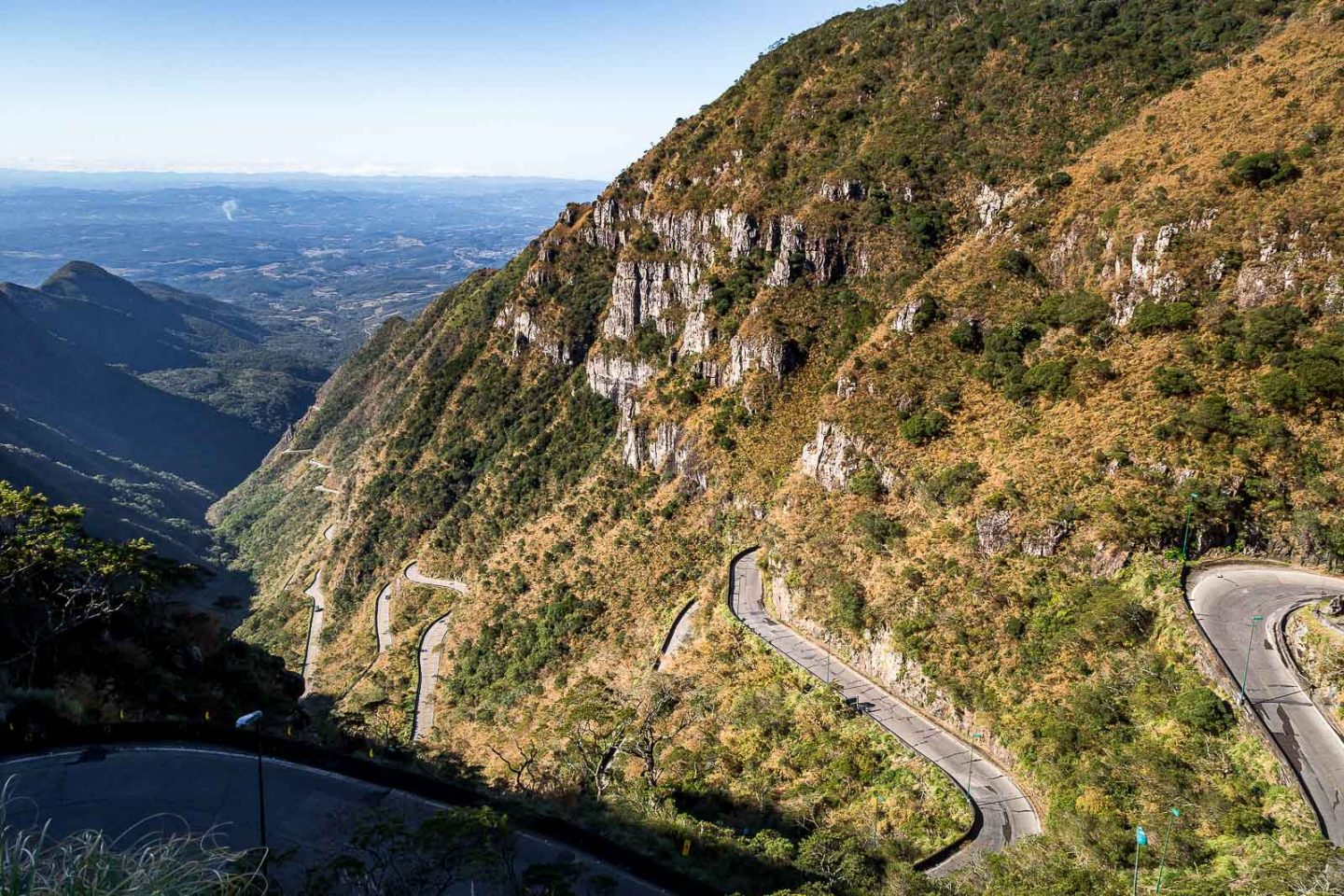 Going up the windy road, Serra do Rio do Rastro, Brazil