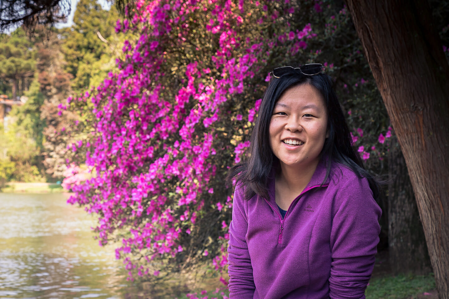 Julie at Lago Negro in Gramado, Brazil