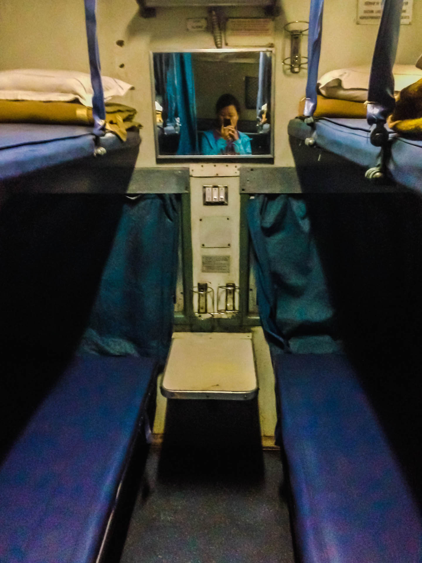 2nd class night train from Kochi to Chennai, India