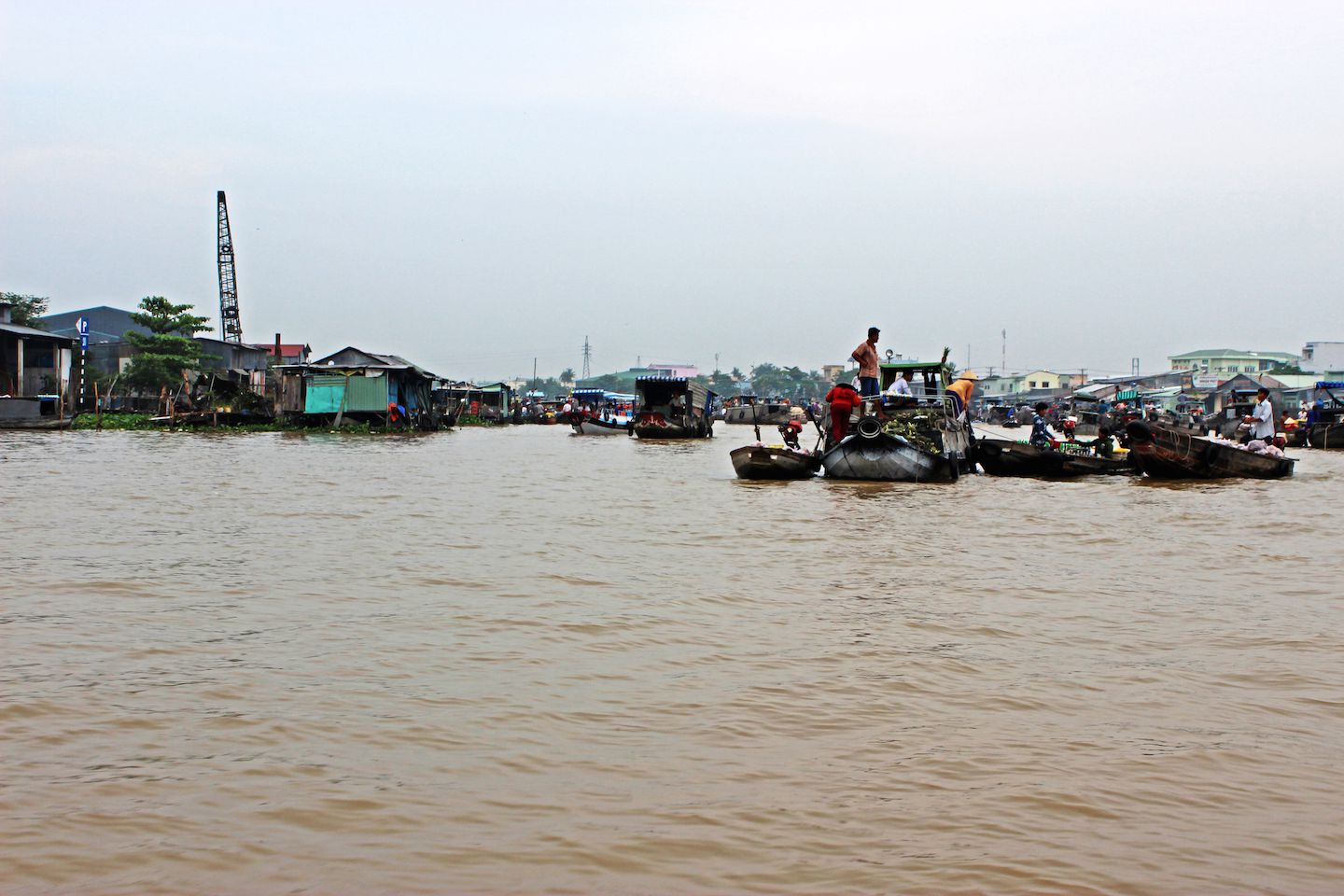 Approaching the Cai Rang floating market