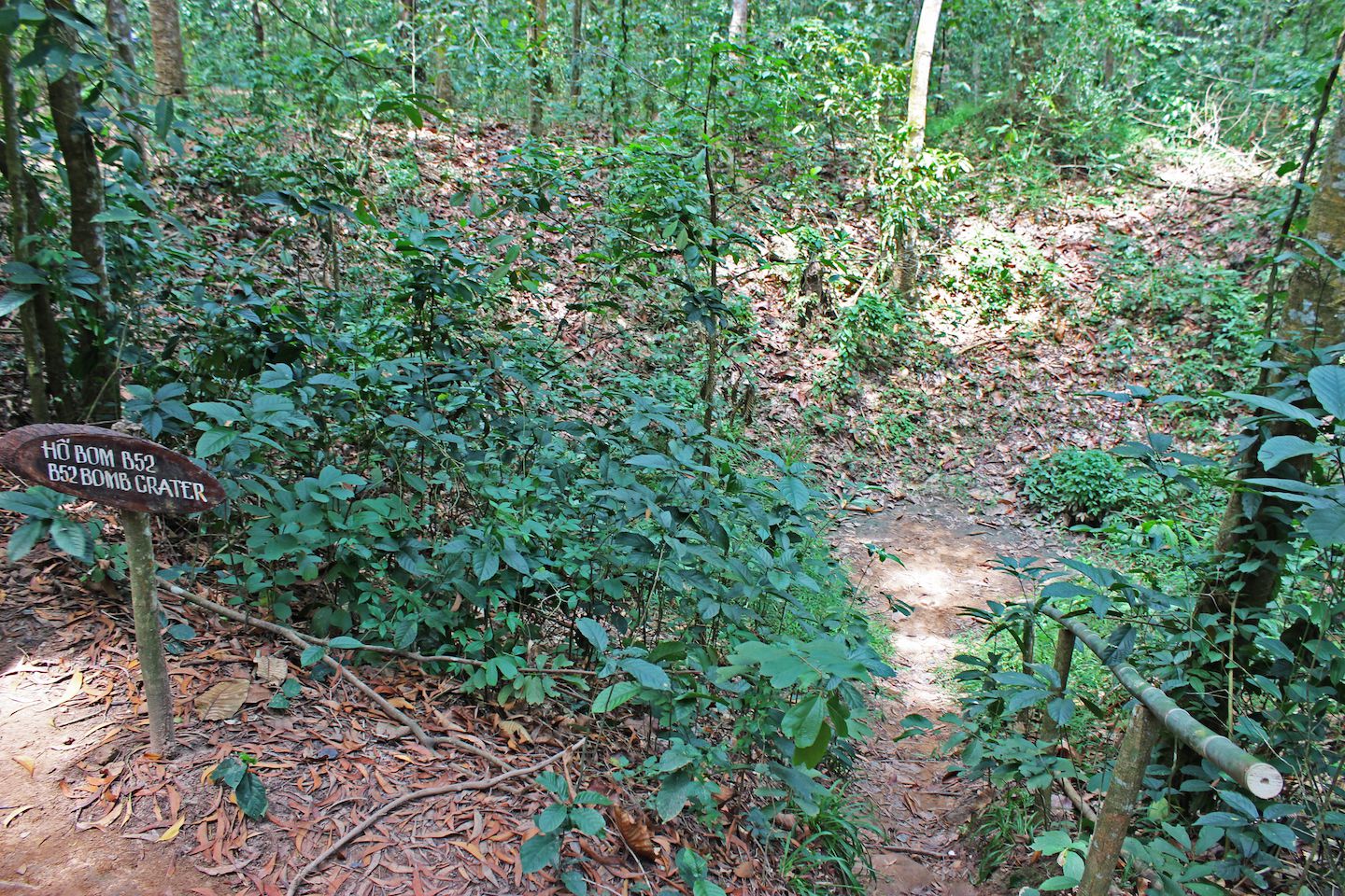 B-52 bomb crater