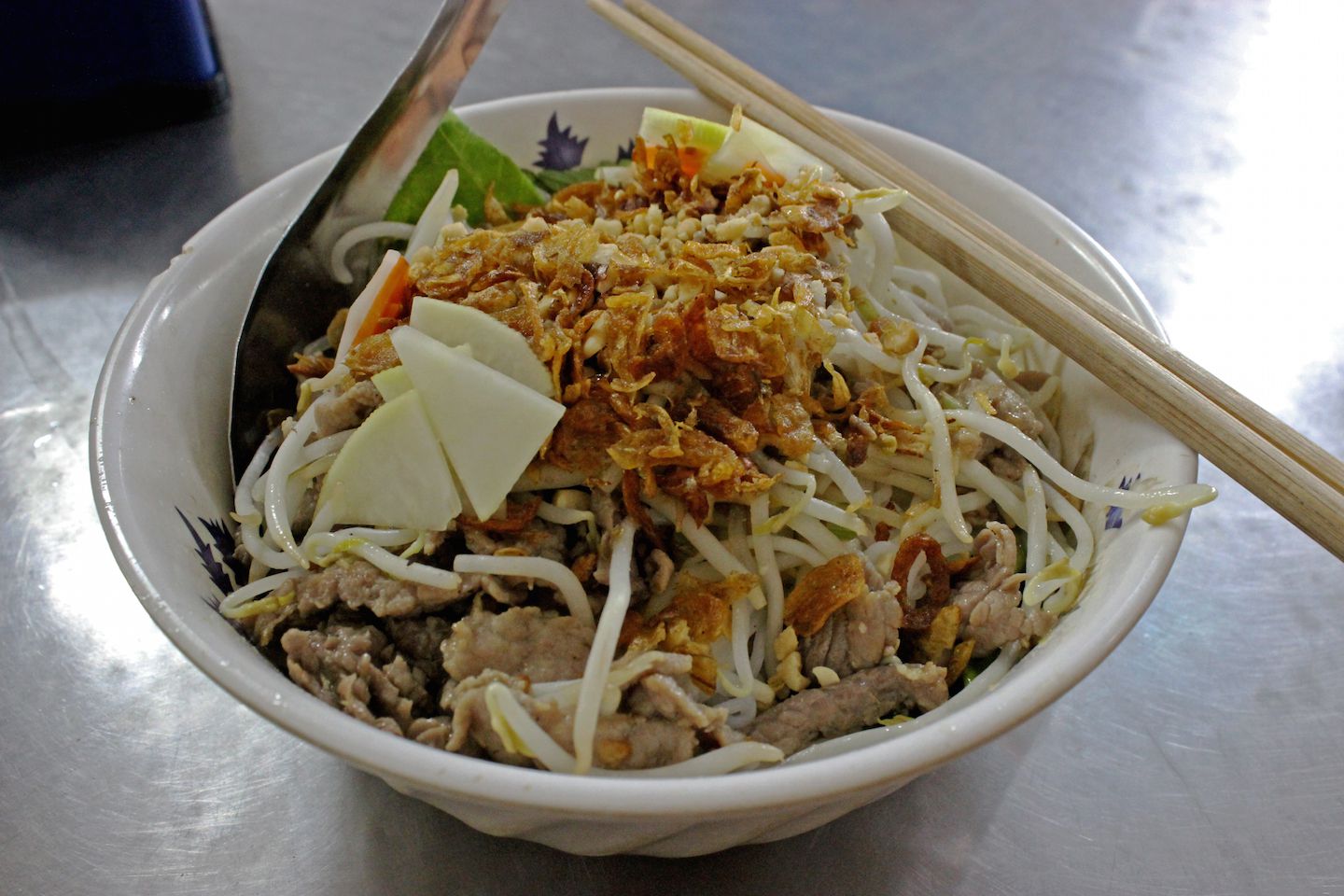 Bowl of bun bo nam bo from 67 Hang Dieu