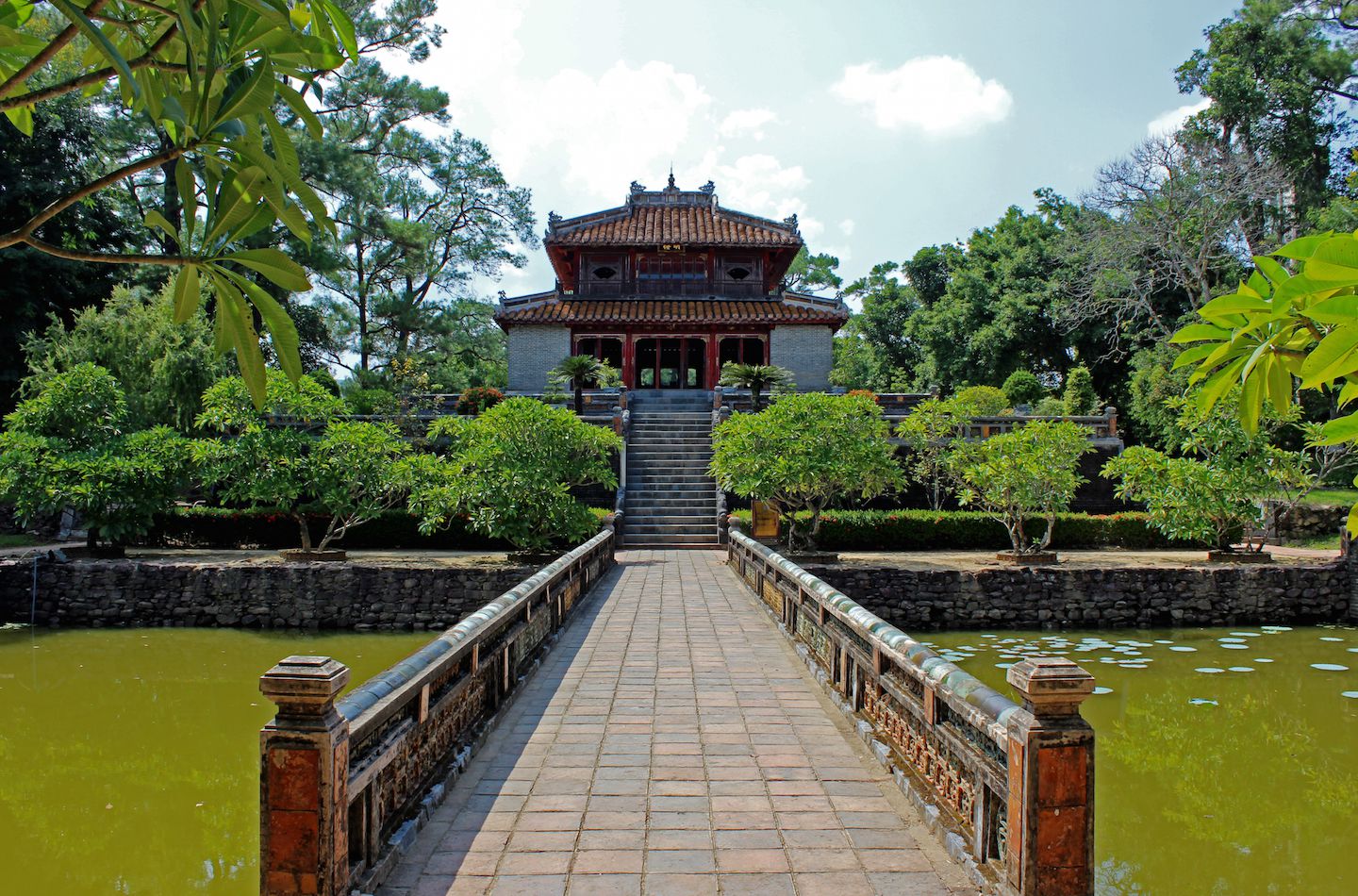 Bridge across the moat