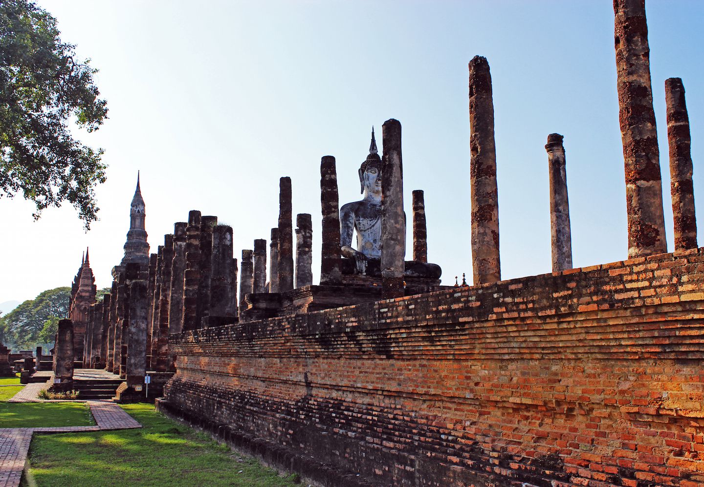 Buddha statue at Wat Mahathat in Sukhothai
