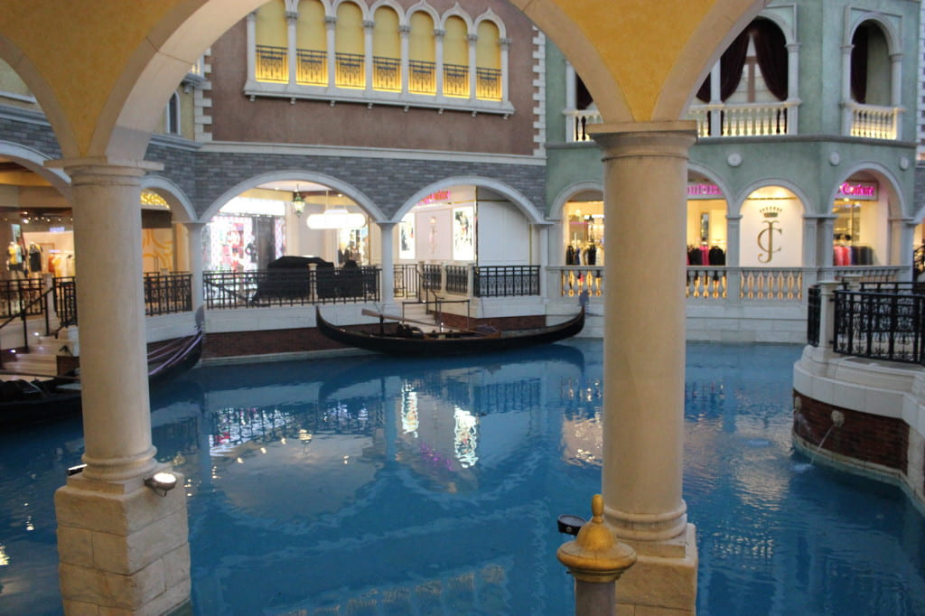 Canals at The Venetian Macau.