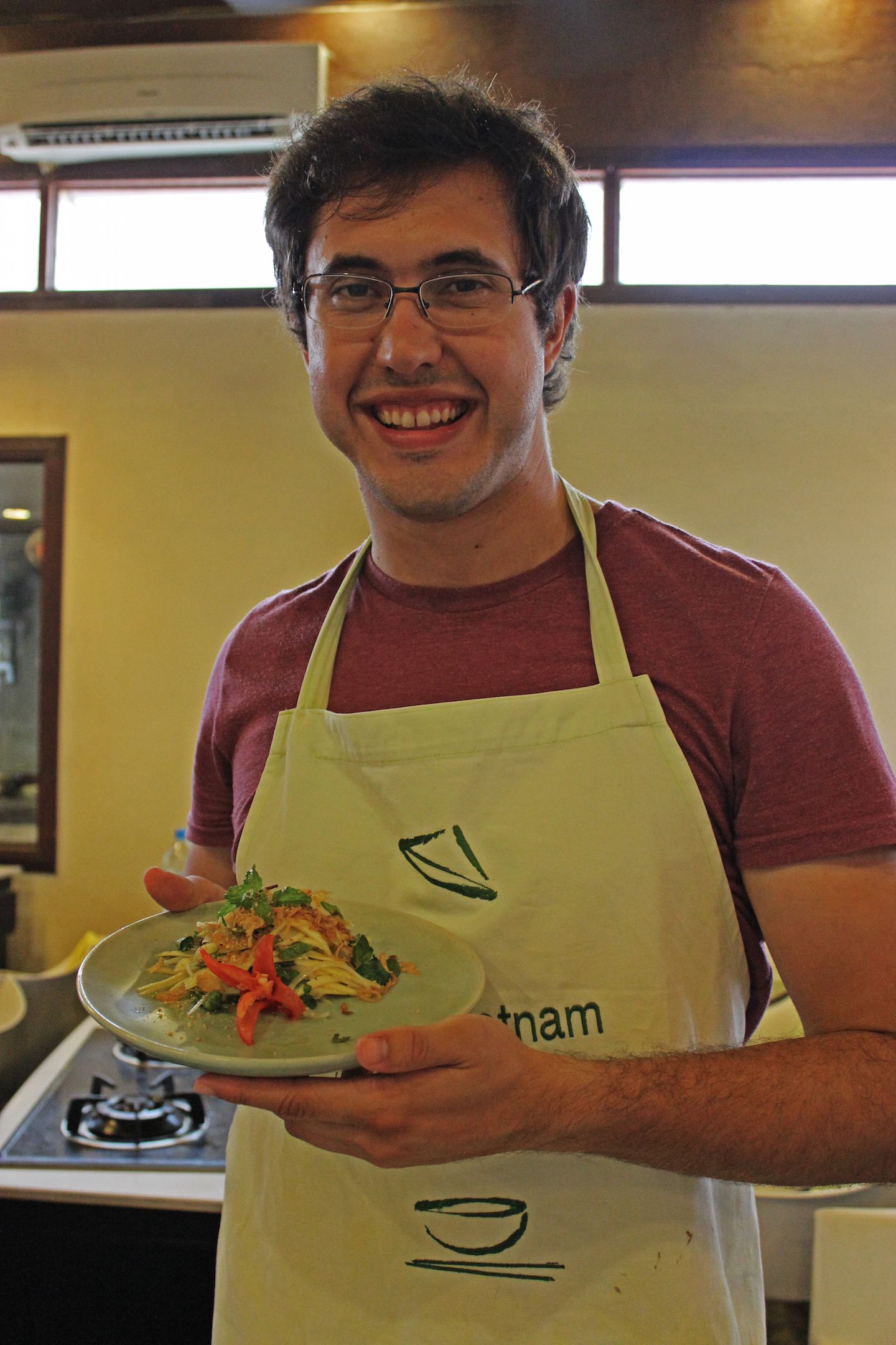 Carlos and his version of mango salad