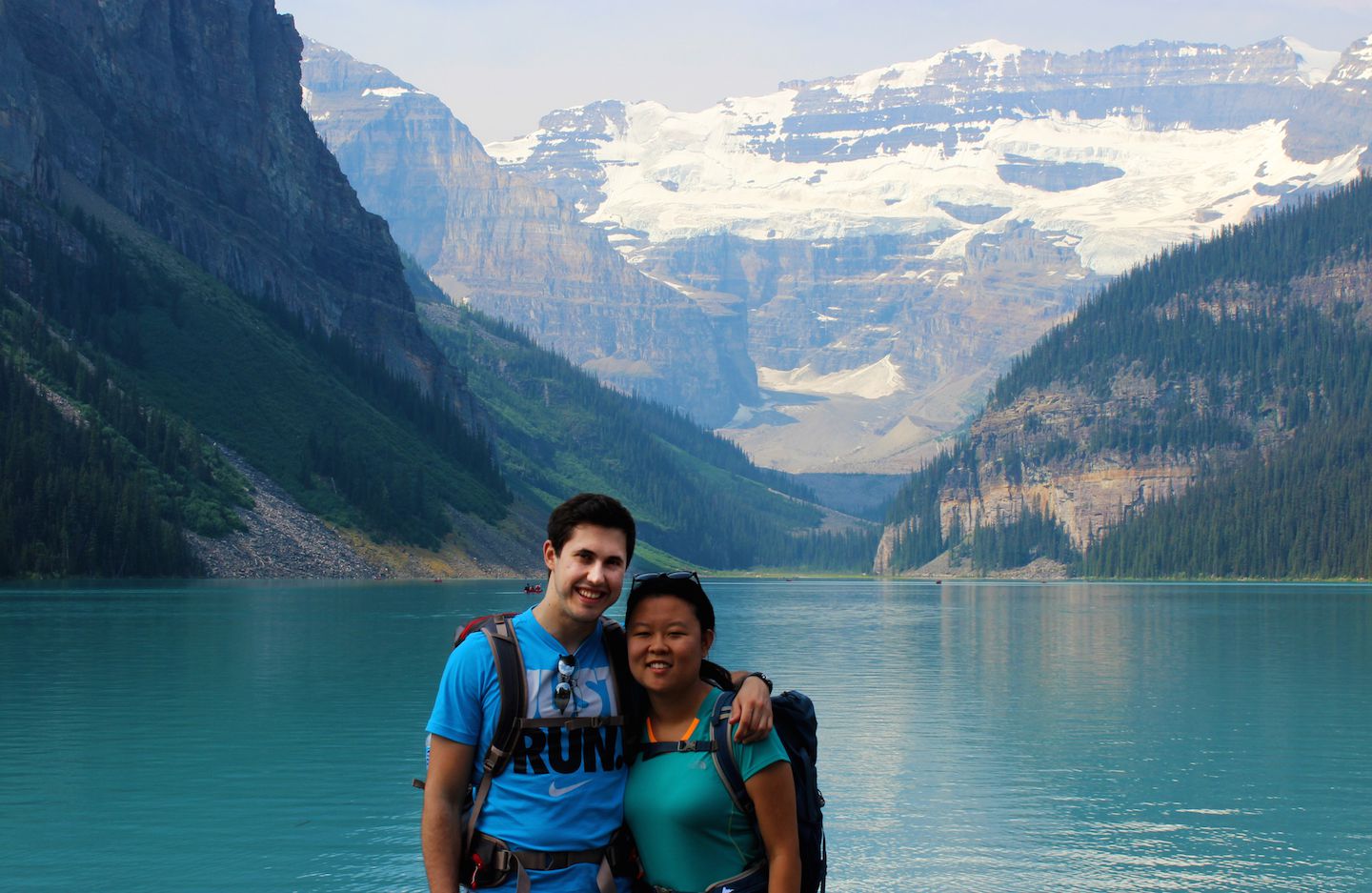 Carlos and Julie at Lake Louise