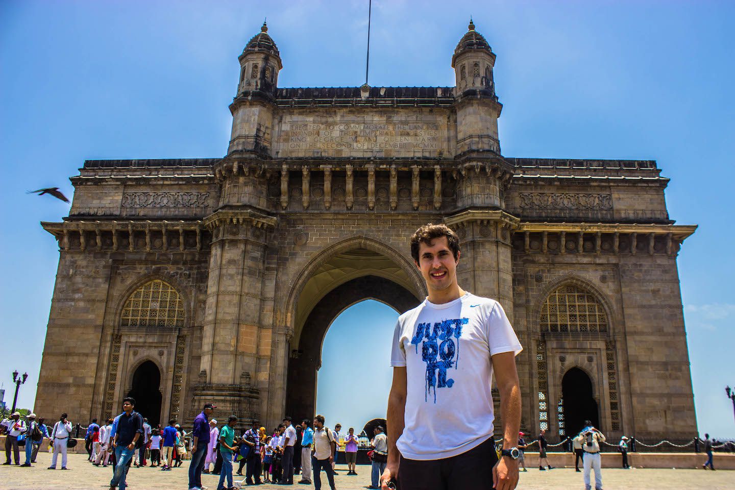Carlos at Gateway to India, Mumbai, India