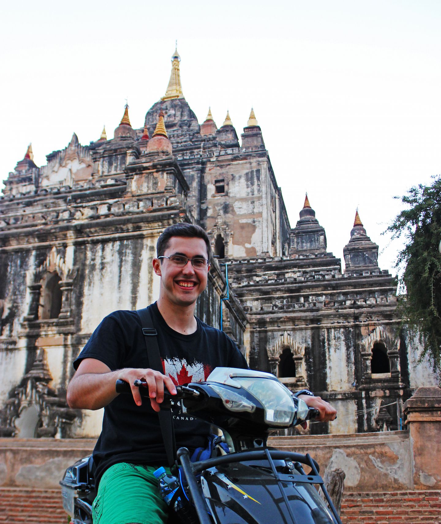 Carlos at Thatbyinnyu Temple in Bagan, Myanmar