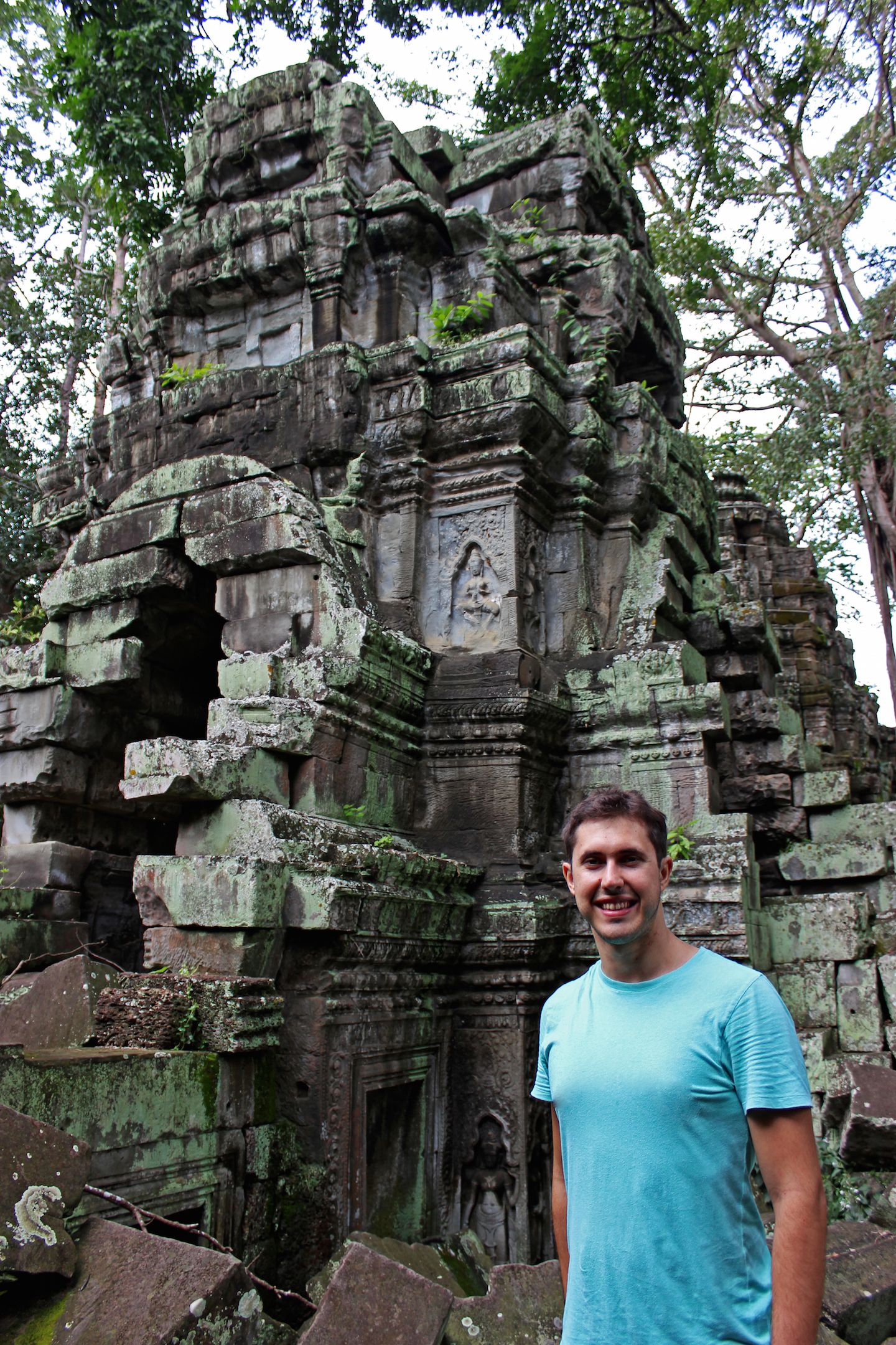 Carlos at the ruins of Ta Prohm