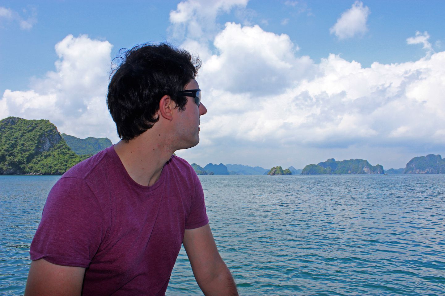 Carlos looking at the horizon