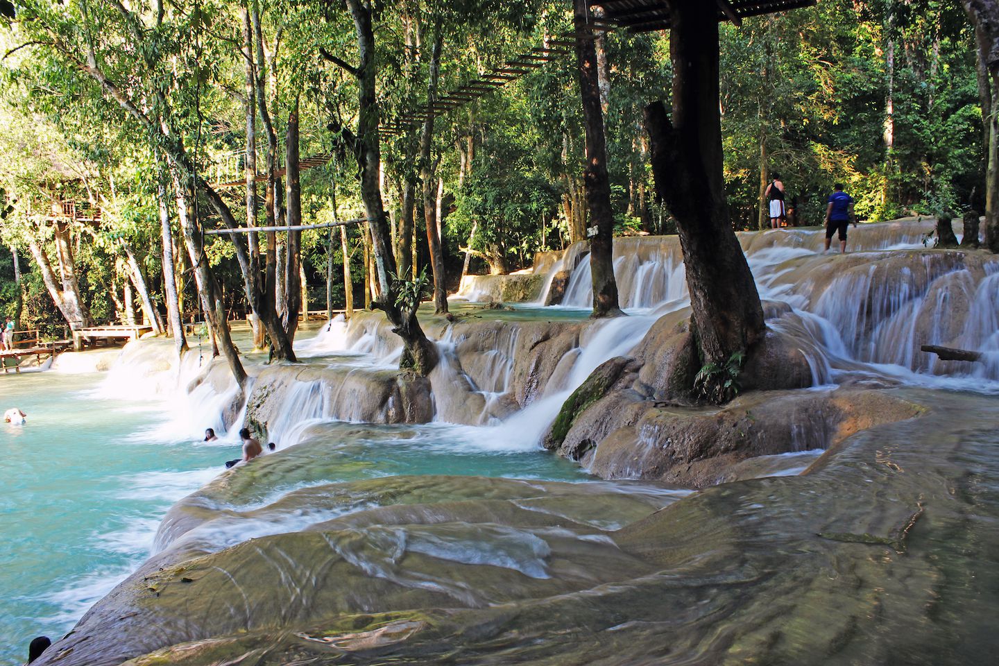 Cascades at Tad Sae Falls, Luang Prabang, Laos