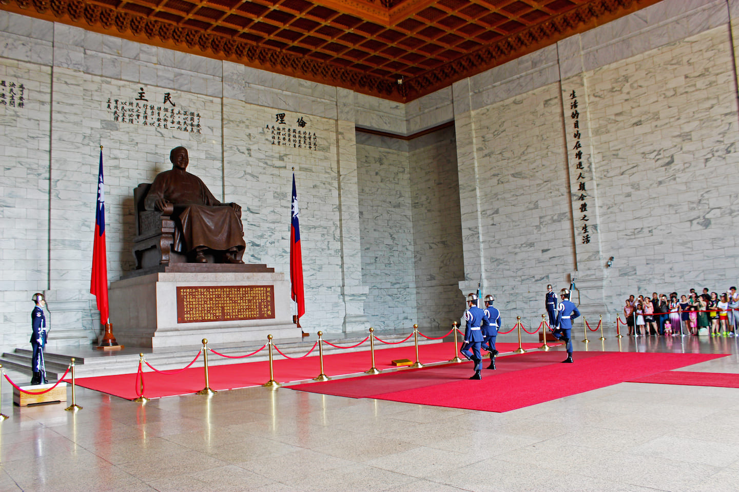 Changing of guards at CKS Memorial Hall