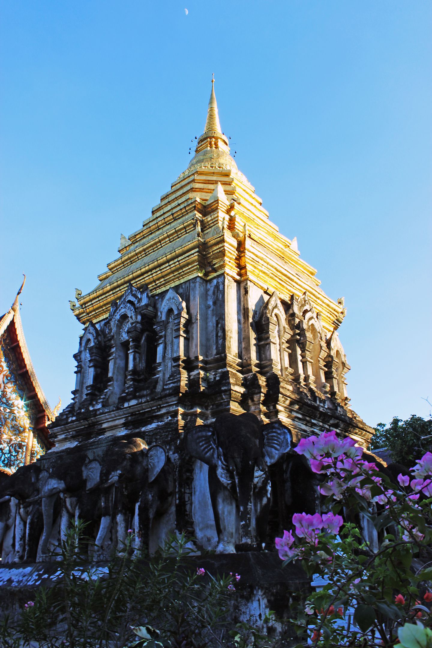 Chedi at Wat Chiang Man in Chiang Mai