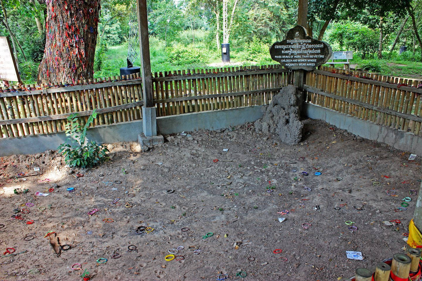Children and women mass grave at the Choeung-Ek Killing Fields