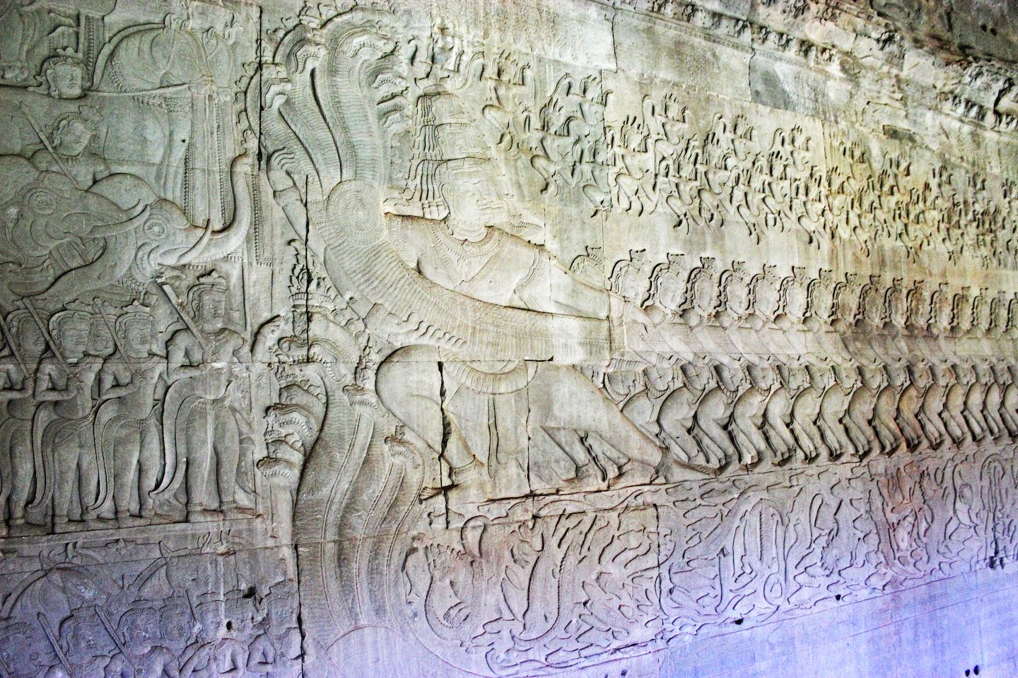 Churning of the Sea of Milk at Angkor Wat